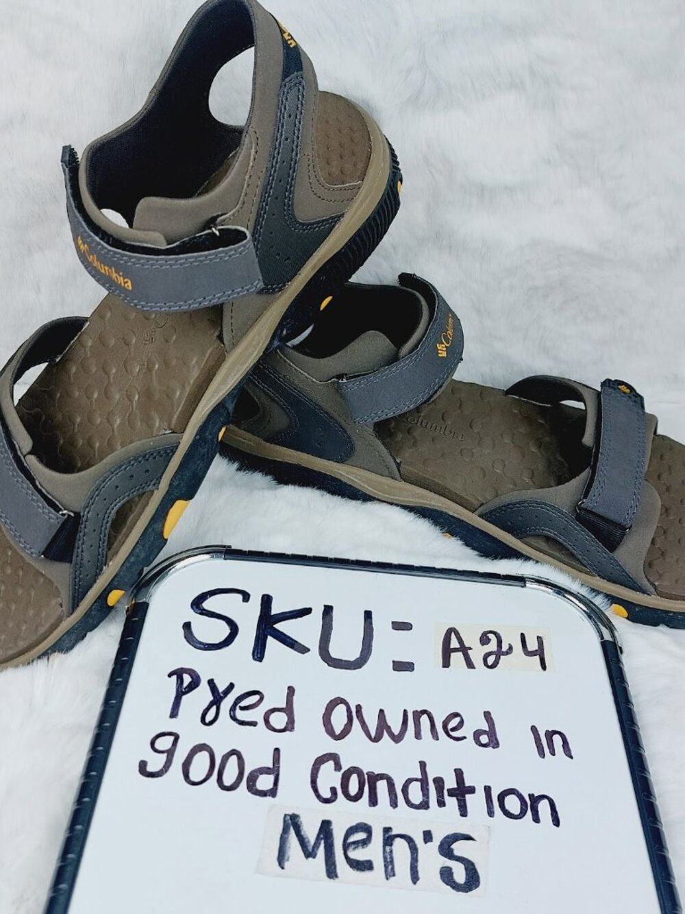 Columbia Men's Gray Riptide Dual Strap Fisherman Hiking Sandal Size 11 - Picture 10 of 10
